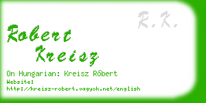robert kreisz business card